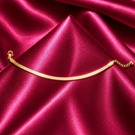 Gold Snake Chain Bracelet - Jajra