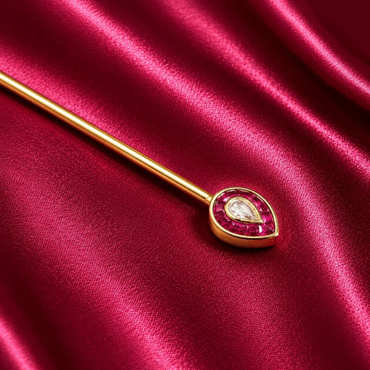 Traditional Gold Tone Juda Pin Hair Accessory - Jajra
