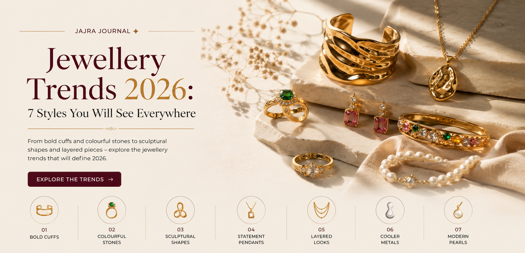 Jewellery Trends 2026: 7 Styles You Will See Everywhere