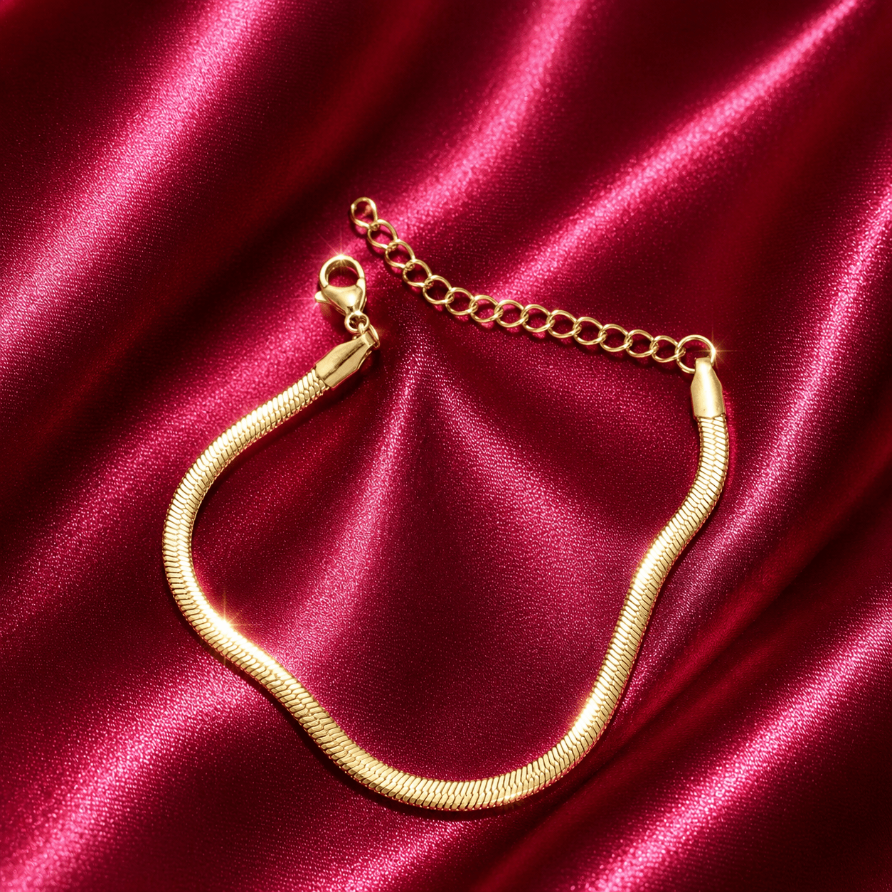 Gold Snake Chain Bracelet - Jajra
