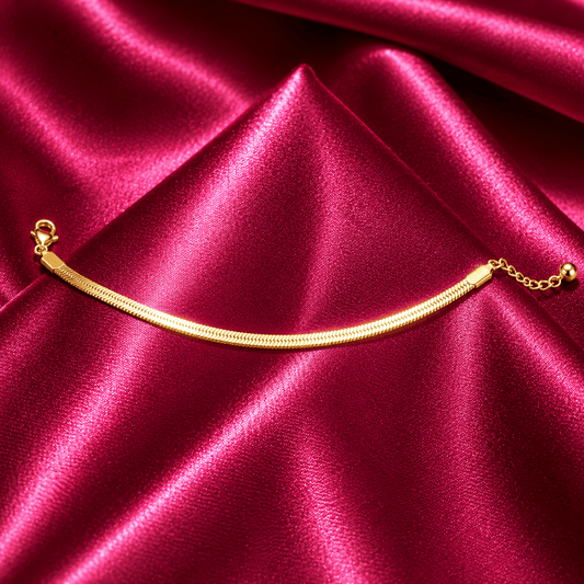 Gold Snake Chain Bracelet - Jajra