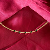Green Heart Stone Chain Bracelet - Jajra
