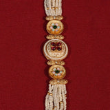 Pearl Beaded Floral Stone Bracelet - Jajra™