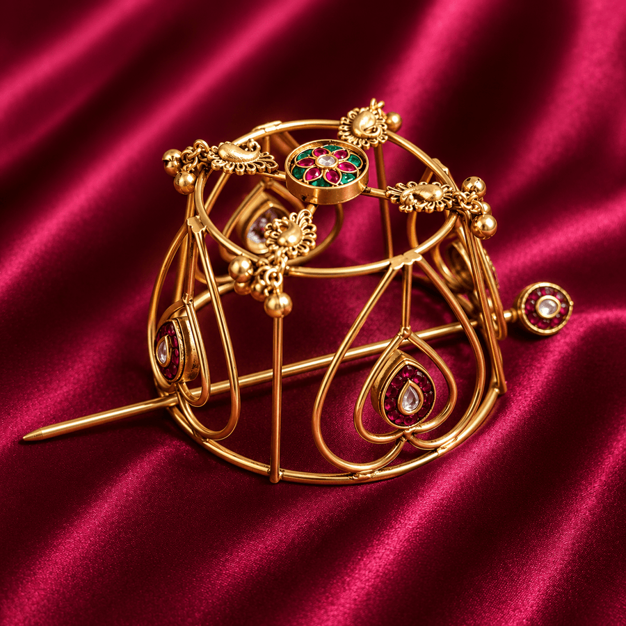 Traditional Gold Tone Juda Pin Hair Accessory
