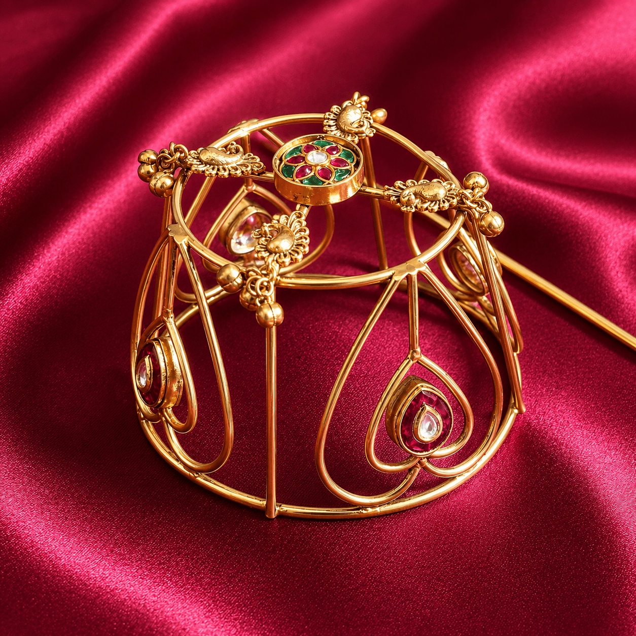 Traditional Gold Tone Juda Pin Hair Accessory - Jajra