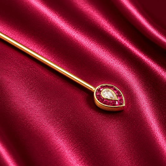 Traditional Gold Tone Juda Pin Hair Accessory - Jajra