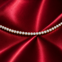 Gold Clear Stone Tennis Bracelet